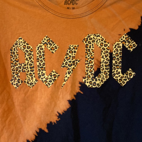 AC/DC animal detail tie dye crop top. P104 - Picture 2 of 5
